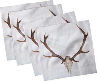 Antlers Set of 4 Napkins, 12