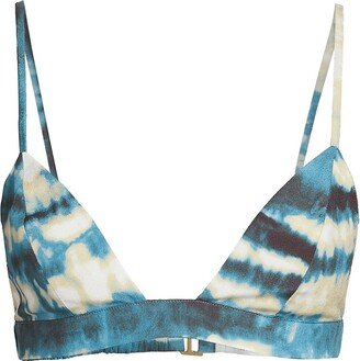 Kara Tie-Dye Triangle Cropped Top