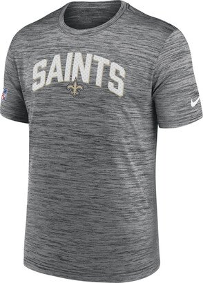 Men's Dri-FIT Velocity Athletic Stack (NFL New Orleans Saints) T-Shirt in Grey