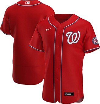 Men's Red Washington Nationals Alternate Authentic Team Jersey