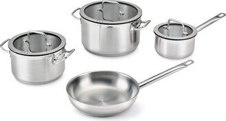 Gem Downdraft 18/10 Stainless Steel 7 Piece Cookware Set