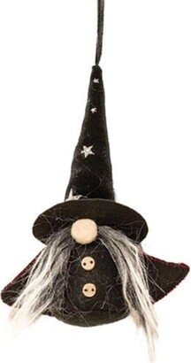 Stuffed Witch Gnome - 6” high and 2.5” in diameter.