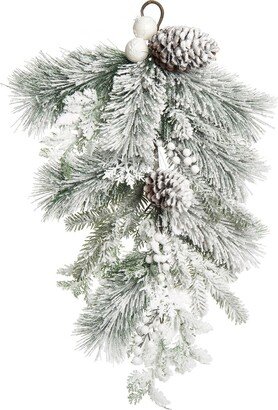 Artificial 24In Christmas Frosted Artificial T-Drop