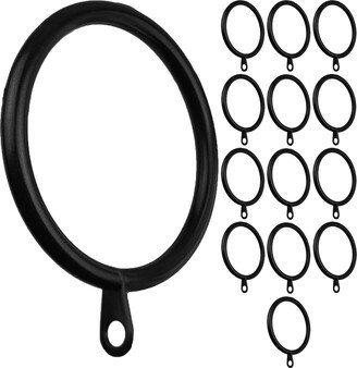 Meriville 14 Pcs 2-Inch Inner Diameter Metal Curtain Rings With Eyelets