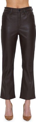 Lennon Crop Flare Faux Leather Pants