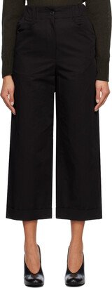 Black Cropped Trousers-AE