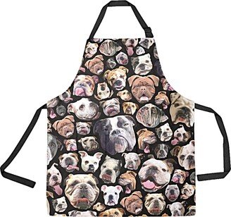 English Bulldog Adjustable Bib Apron - Gorgeous Photographic Reproductions Custom Background Colors