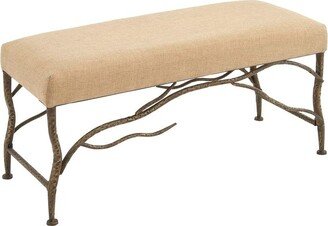 Wood Tree Bench with Branch Details