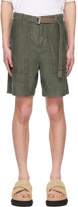 Khaki Belted Shorts