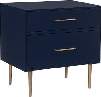 Gloria Modern Mixed Material 2 Drawer Nightstand