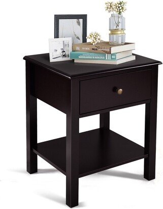 Brown Nightstand End Table