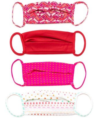 Geometric Print Face Masks (Pack Of 4)