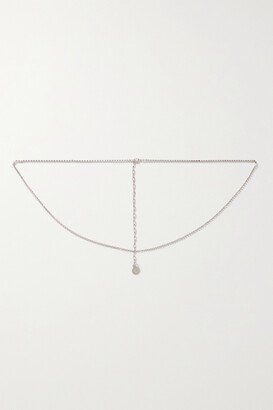 Silver-tone Crystal Belly Chain - One size