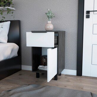 IGEMAN Modern Minimalist Style Nightstand with 1 Drawer a Large Capacity Cabinet