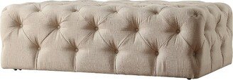 Beekman Place Button Tufted Coffee Ottoman