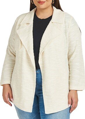 DR2 by Daniel Rainn Daniel Rainn Women's Plus Open Front Textured Jacket