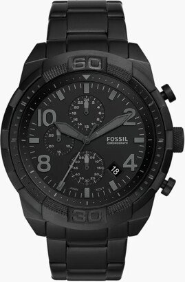 Bronson Chronograph Black Stainless Steel Watch