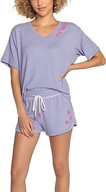 Striped Be Happy Pajama Set