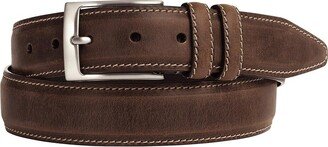 New Distressed Topstitched (Tan) Men's Belts