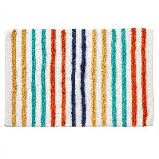 Subtle Striped Kids' Bath Rug