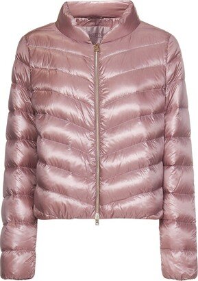 Cropped Quilted Down Jacket