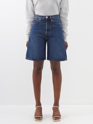 Organic-cotton Denim Bermuda Shorts