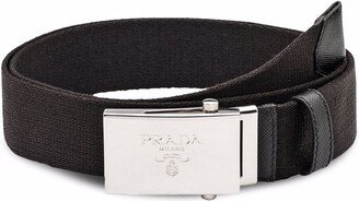 Logo-Plaque Woven Belt