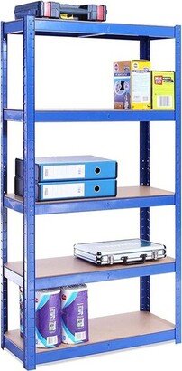 G-Rack GRack 60 x 30 x 12 - 5 Tier Garage Shelving Units - 2000 lb Capacity - Blue