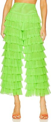 Wide Leg Ruffle Pant