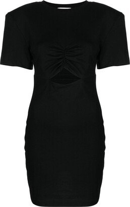 Cut-Out Cotton Minidress