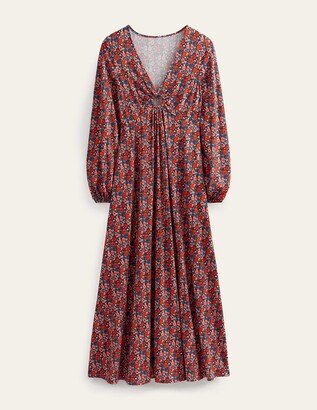 Keyhole Jersey Maxi Dress