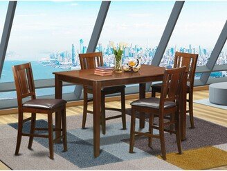 Dining Set With Kitchen Table and Wooden Dining Room Chairs-AC