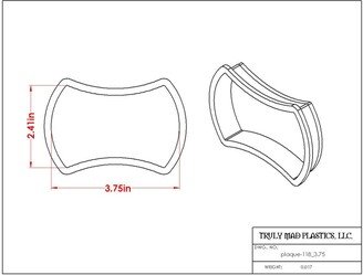 Fast Shipping Plaque 118 Cookie Cutter, Cutter