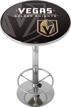 NHL Vegas Golden Knights Watermark Chrome Pub Table