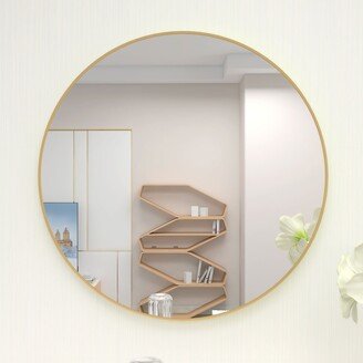 Nestfair 32 Wall Circle Mirror Bathroom Make Up Vanity Mirror Entryway Mirror