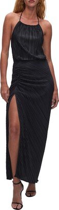 Always Fits Plissé Maxi Skirt-AA