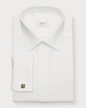 Men's Covered Placket Dress Shirt