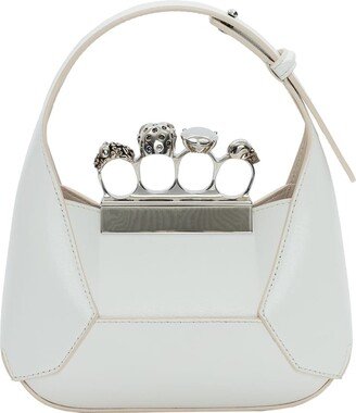 The Jewelled Hobo Mini Bag In Ivory