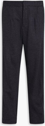 Tapered brushed wool pants