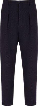 Straight-Leg Tailored Trousers-BR