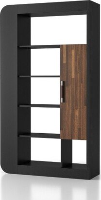 70.87 Triaga Multi Shelf Bookcase Black - miBasics