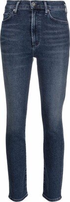 Olivia high-rise slim-leg jeans