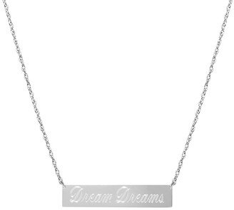 Jane Basch Silver Dream Dreams Bar Pendant