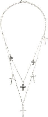 Silver Crosses Necklace