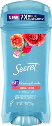 Secret Fresh Clear Gel Antiperspirant and Deodorant for Women - Delicate Rose - 2.6oz