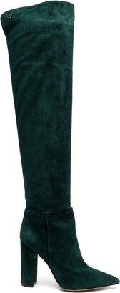 Piper suede thigh-high boots