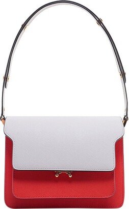 Trunk Colour-Block Foldover Top Tote Bag-AD