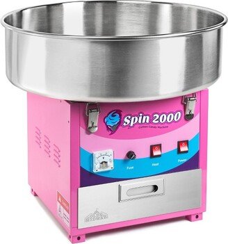 Olde Midway Commercial Cotton Candy Machine with Storage Drawer, SPIN 2000 Electric Tabletop Candy Floss Maker