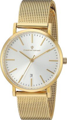 Christian Van Sant Women's CV4225 Paradigm Analog Display Quartz Gold Watch