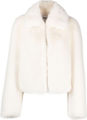 Faux-Fur Cropped Jacket-AJ